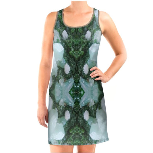 Halter Dress: Cerusite On Motramite, Flowers, Tsumeb, Namibia, EX Lawrence Conklin, Original Color