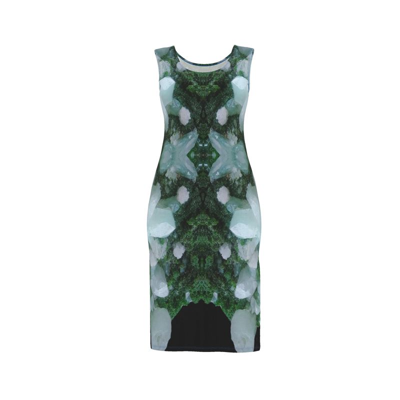 Bodycon Dress: Cerusite On Motramite, Flowers, Tsumeb, Namibia, EX Lawrence Conklin, Original Color