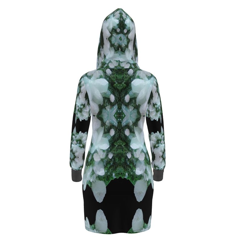Hoodie Dress: Cerusite On Motramite, Flowers, Tsumeb, Namibia, EX Lawrence Conklin, Original Color