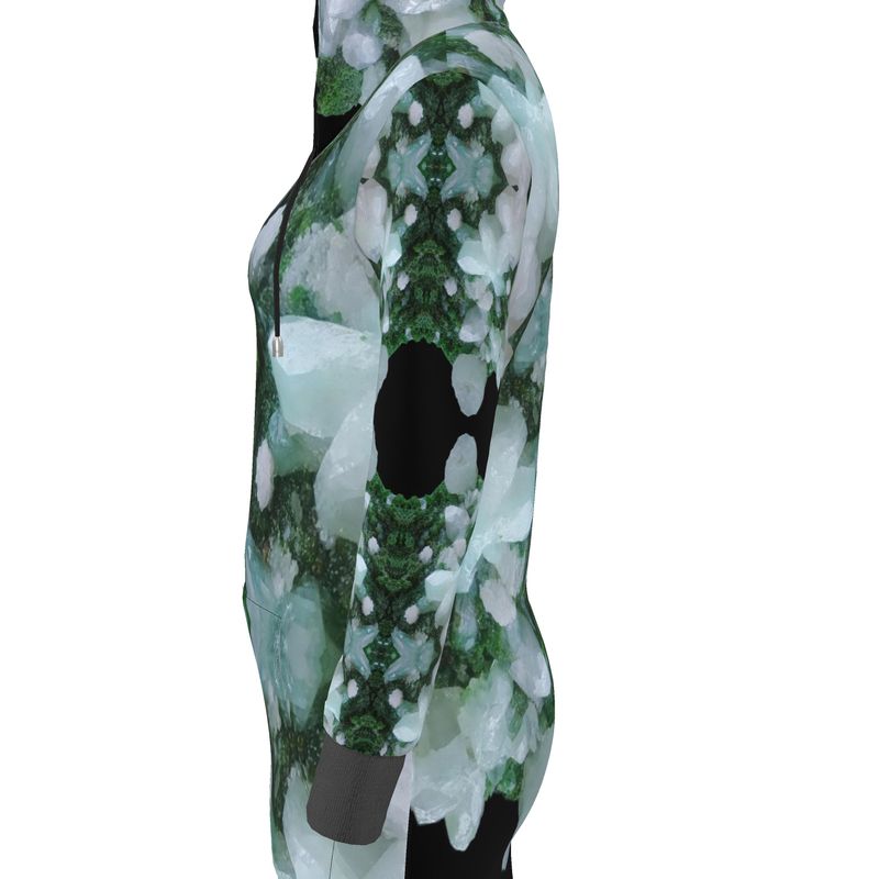 Hoodie Dress: Cerusite On Motramite, Flowers, Tsumeb, Namibia, EX Lawrence Conklin, Original Color