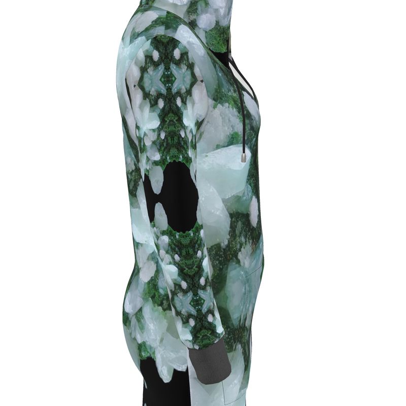 Hoodie Dress: Cerusite On Motramite, Flowers, Tsumeb, Namibia, EX Lawrence Conklin, Original Color