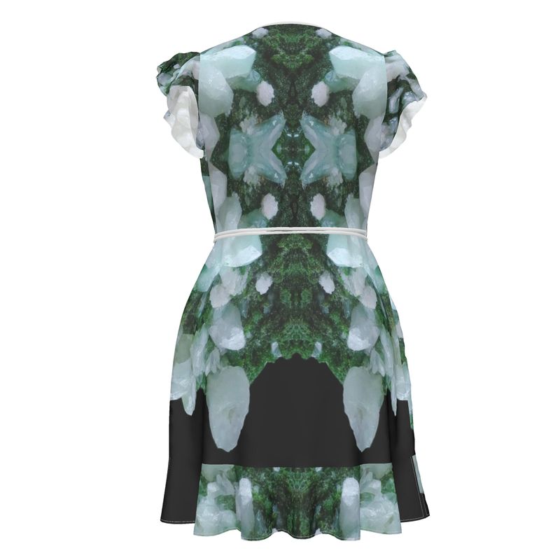Tea Dress: Cerusite On Motramite, Flowers, Tsumeb, Namibia, EX Lawrence Conklin, Original Color