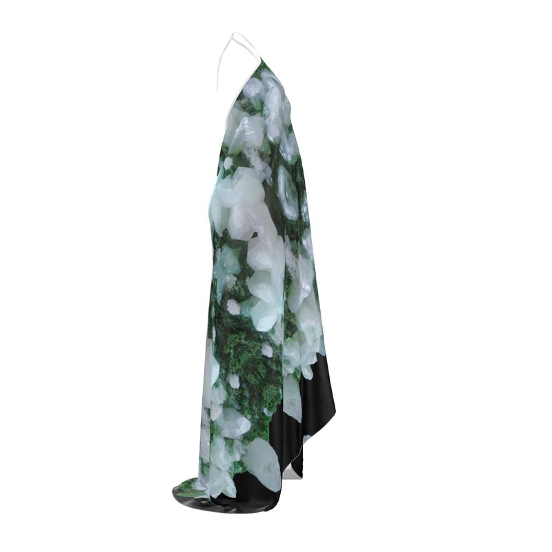 Halter Neck Dress: Cerusite On Motramite, Flowers, Tsumeb, Namibia, EX Lawrence Conklin, Original Color