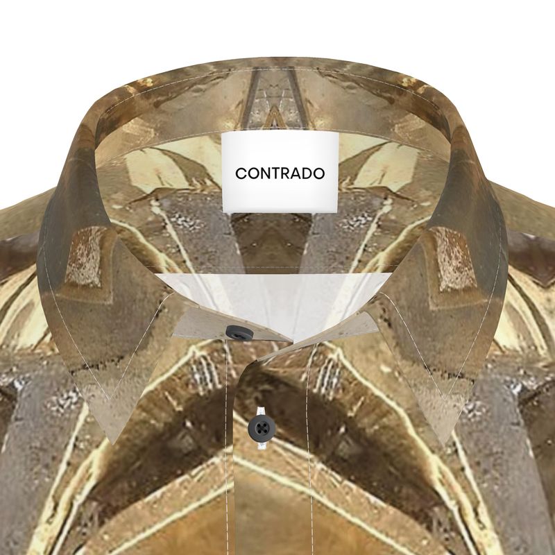 Mens Short Sleeve Shirt: Calcite Sokolovskoe Iron Mine, Rudny, Kostanay Region
