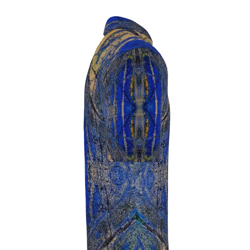 Men's Polo Shirt:  Azurite and Malachite, Siberia, Russia