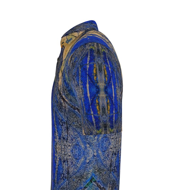 Men's Polo Shirt:  Azurite and Malachite, Siberia, Russia