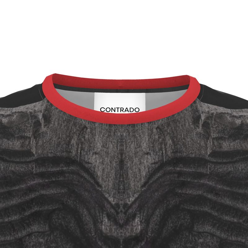 Cut and Sew All Over Print T-Shirt:  Charcoal, 50,000 Year Old from Lava