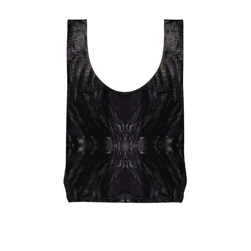 Parachute Shopping Bag: Charcoal formed approximately 50,000 years ago when lava from a Washington State volcano engulfed tree, carbonizing it.