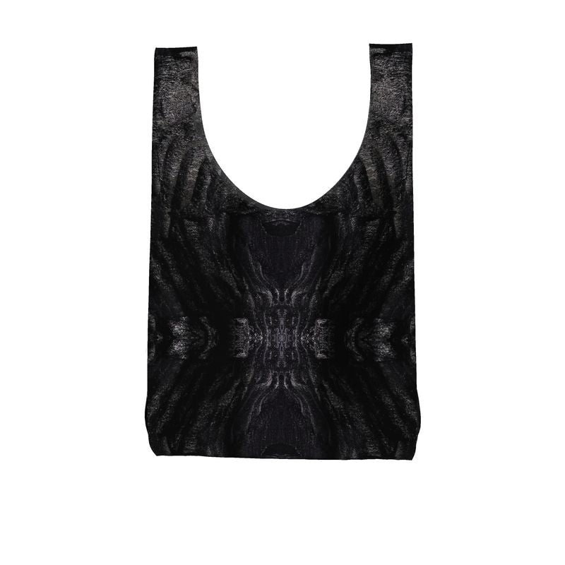 Parachute Shopping Bag: Charcoal formed approximately 50,000 years ago when lava from a Washington State volcano engulfed tree, carbonizing it.