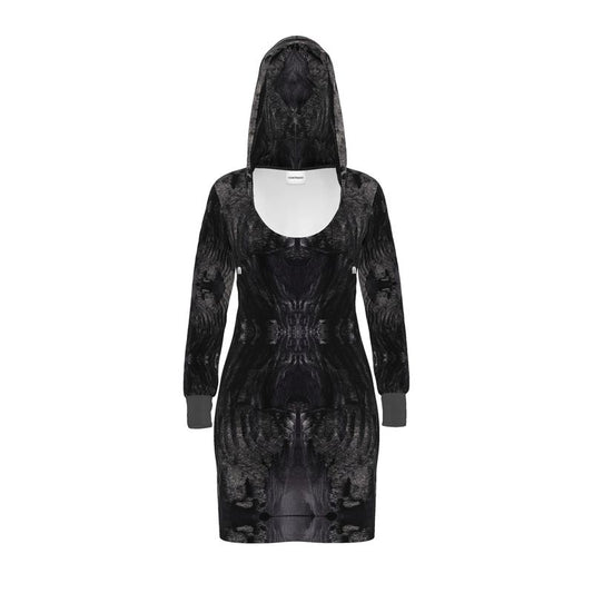 Hoodie Dress: Charcoal formed approximately 50,000 years ago when lava from a Washington State volcano engulfed tree, carbonizing it.