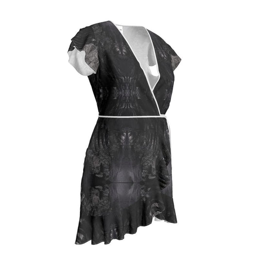 Tea Dress:Charcoal formed approximately 50,000 years ago when lava from a Washington State volcano engulfed tree, carbonizing it.