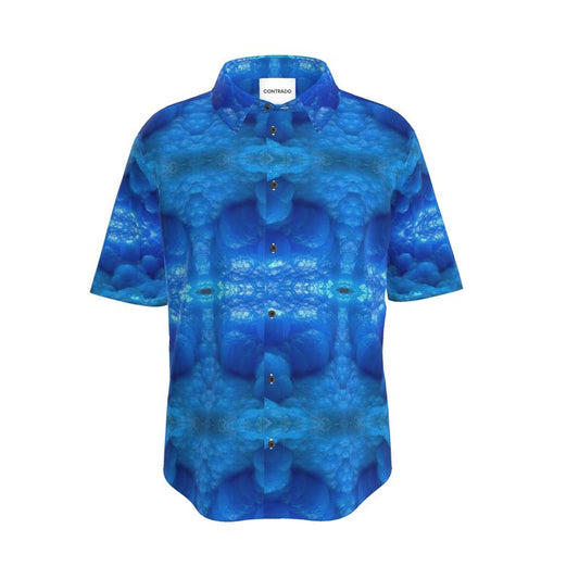 Mens Short Sleeve Shirt: Hemimorphite, China