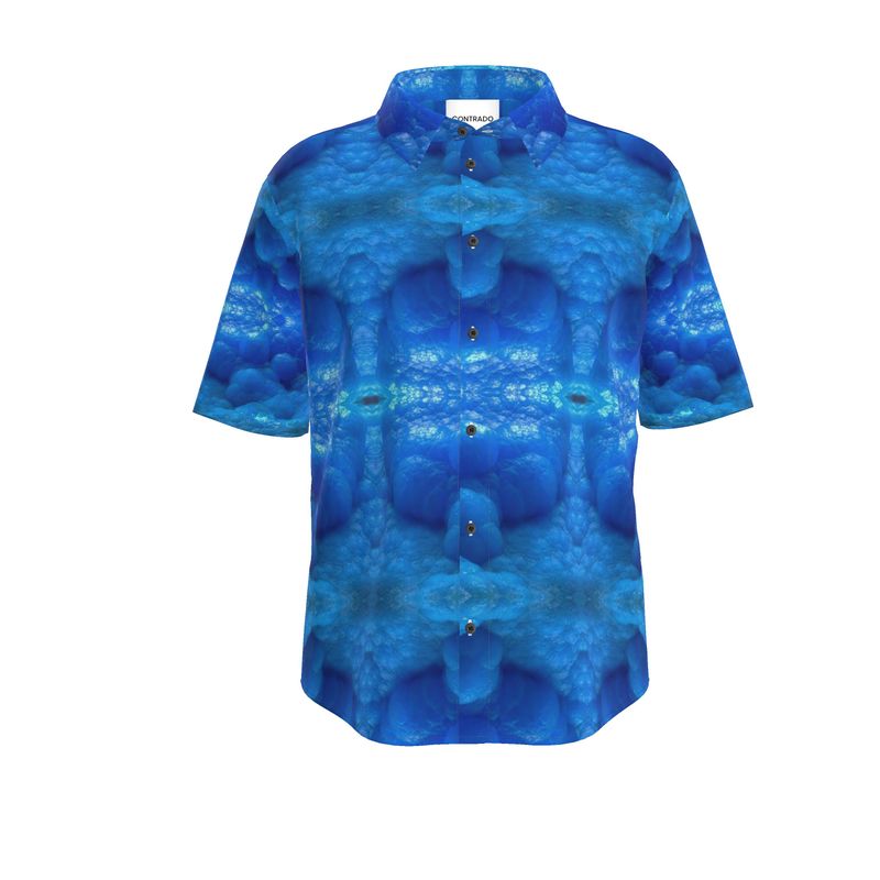 Mens Short Sleeve Shirt: Hemimorphite, China