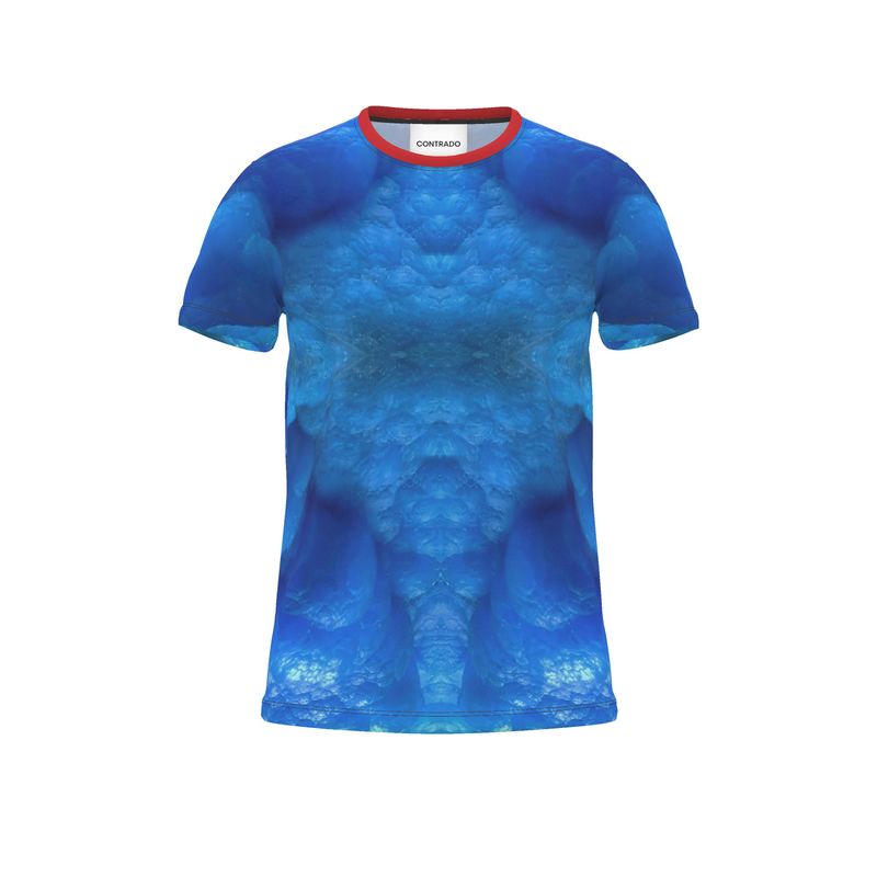 Cut and Sew All Over Print T-Shirt: Hemimorphite, China