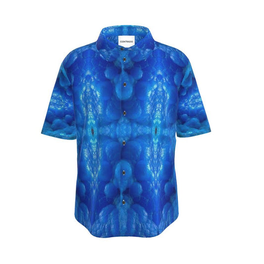 Mens Short Sleeve Shirt: Hemimorphite, China, Ex John Veevart