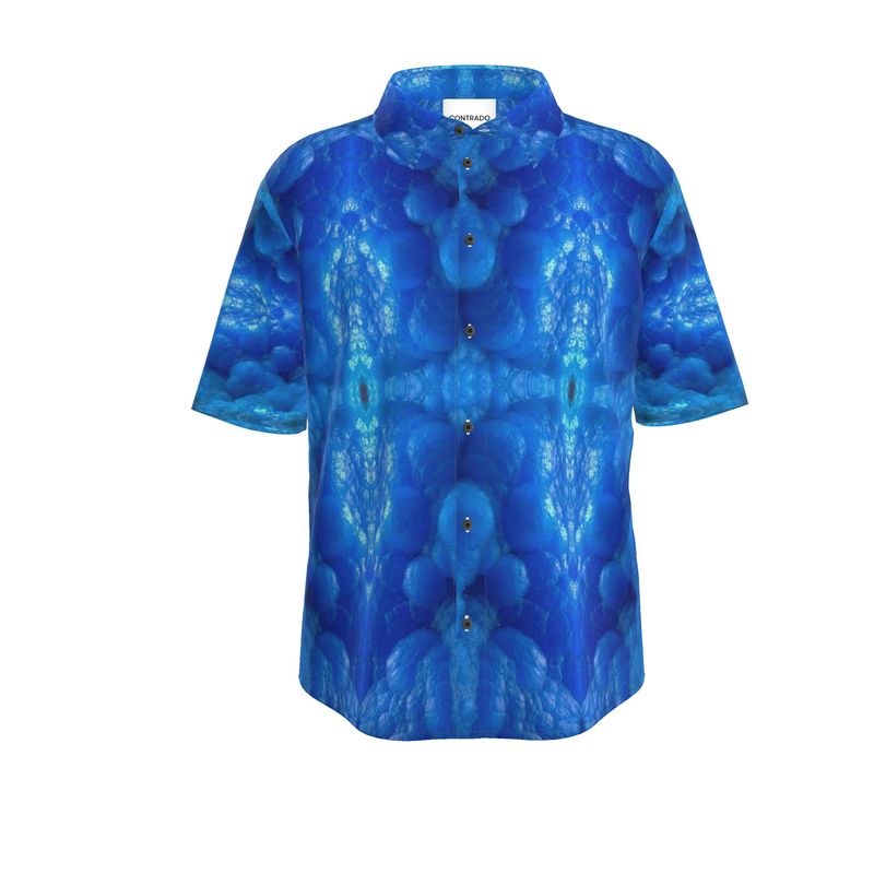 Mens Short Sleeve Shirt: Hemimorphite, China, Ex John Veevart