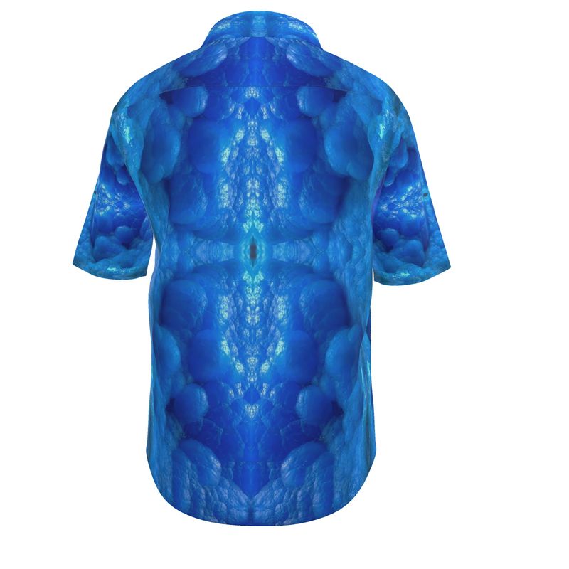 Mens Short Sleeve Shirt: Hemimorphite, China, Ex John Veevart
