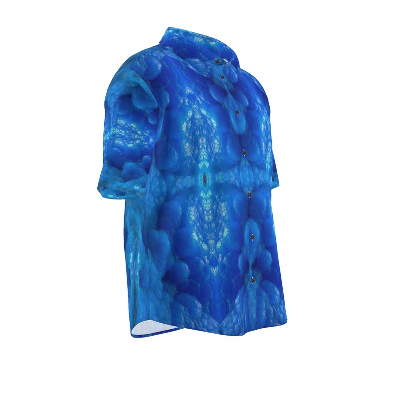 Mens Short Sleeve Shirt: Hemimorphite, China, Ex John Veevart