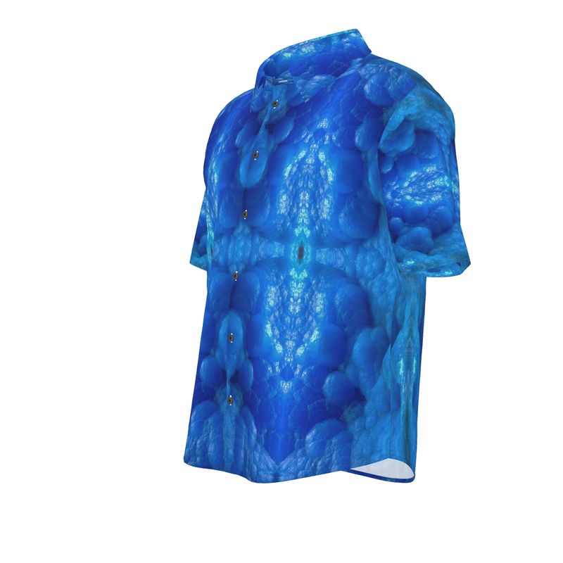 Mens Short Sleeve Shirt: Hemimorphite, China, Ex John Veevart