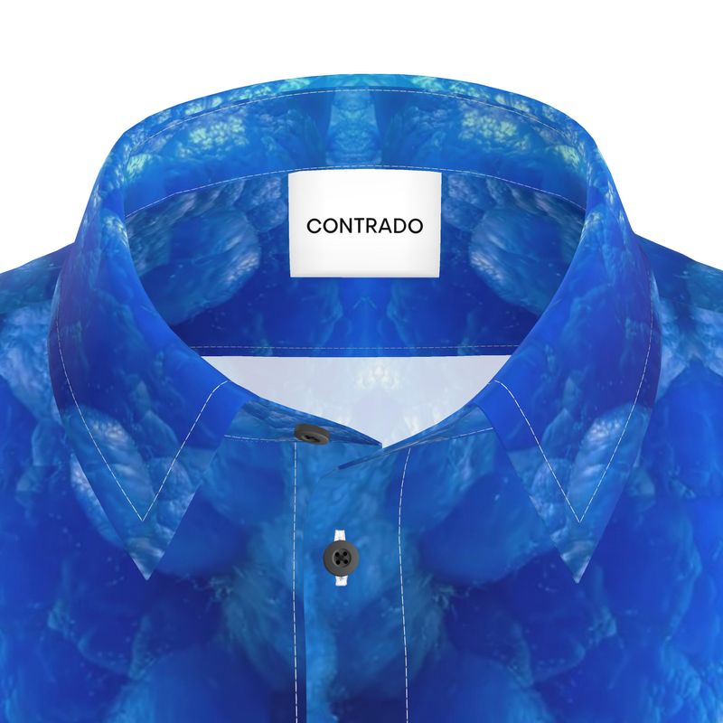 Mens Short Sleeve Shirt: Hemimorphite, China, Ex John Veevart