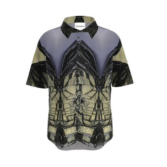 Mens Short Sleeve Shirt: Hematite, Nador, Morocco