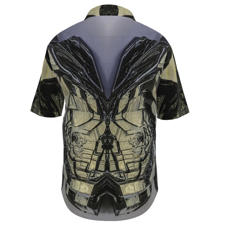 Mens Short Sleeve Shirt: Hematite, Nador, Morocco