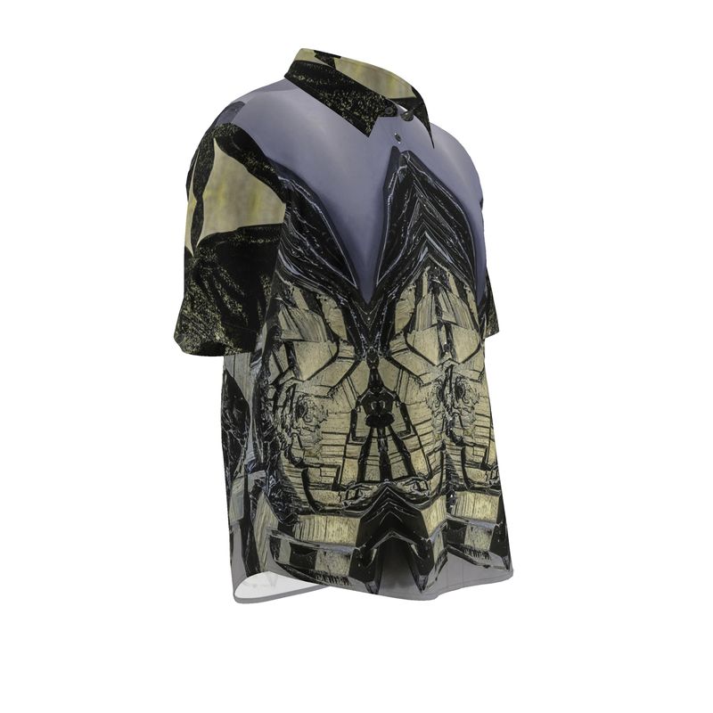 Mens Short Sleeve Shirt: Hematite, Nador, Morocco