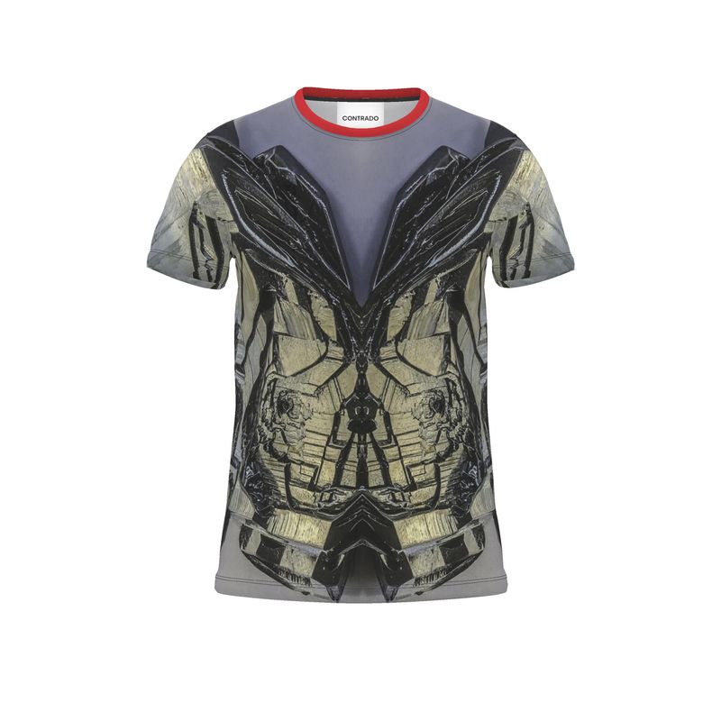 Cut and Sew All Over Print T-Shirt, Hematite, Nadoor, Morocco