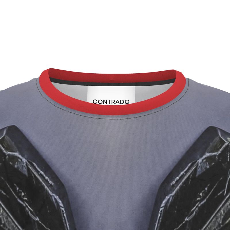 Cut and Sew All Over Print T-Shirt, Hematite, Nadoor, Morocco