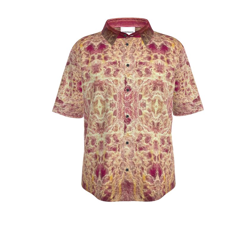 Mens Short Sleeve Shirt: Lepidolite Twin, Brazil