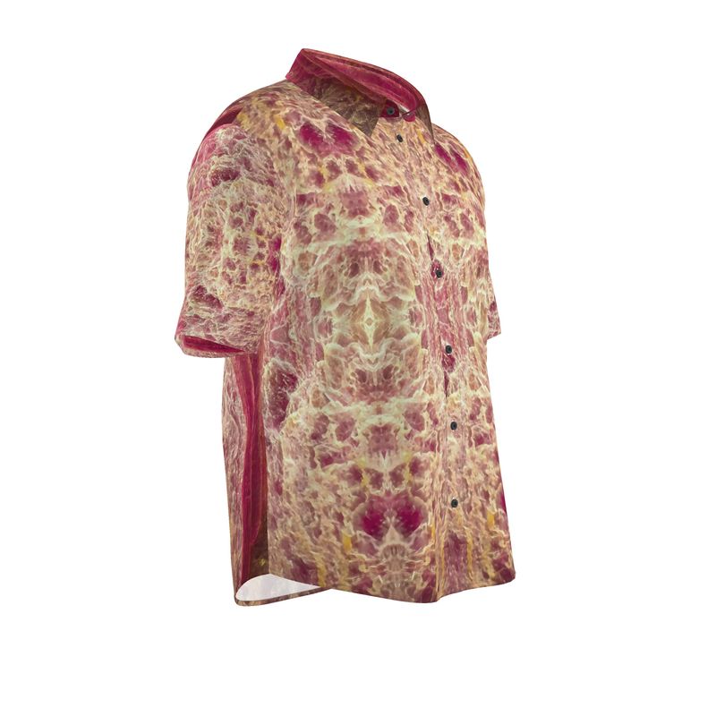 Mens Short Sleeve Shirt: Lepidolite Twin, Brazil