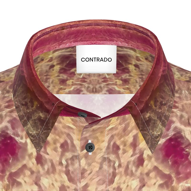 Mens Short Sleeve Shirt: Lepidolite Twin, Brazil