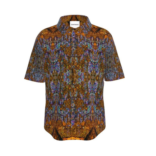 Mens Short Sleeve Shirt: Limonite pseudo Pyrite, Irridescent, Raleigh