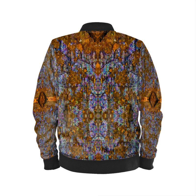 Mens Bomber Jacket: Limonite pseudo Pyrite, Iridescent, Raleigh