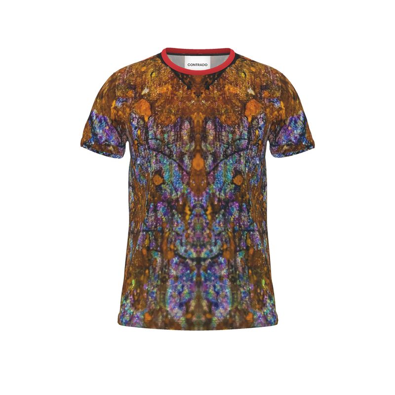 Cut and Sew All Over Print T-Shirt: Limonite pseudo Pyrite, Irridescent, Raleigh