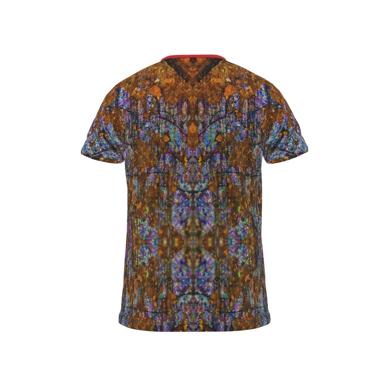 Cut and Sew All Over Print T-Shirt: Limonite pseudo Pyrite, Irridescent, Raleigh