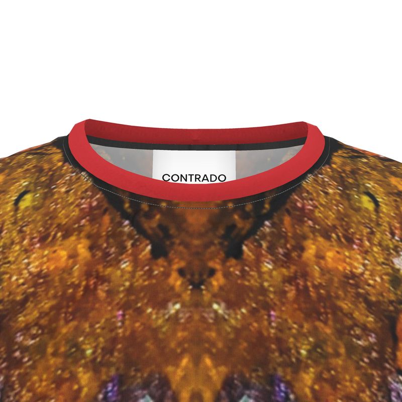 Cut and Sew All Over Print T-Shirt: Limonite pseudo Pyrite, Irridescent, Raleigh