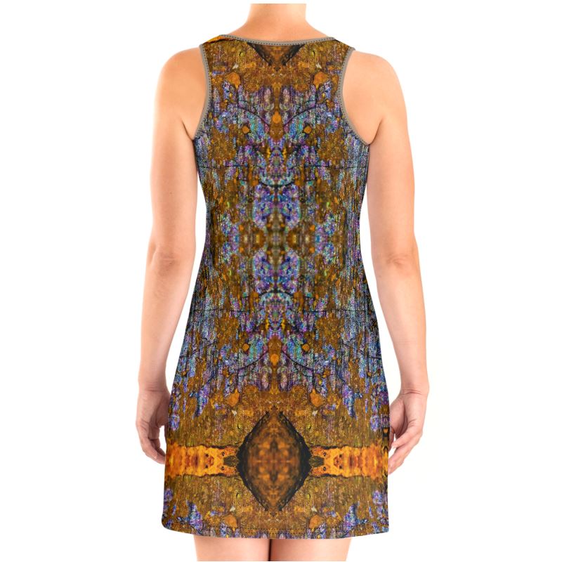 Halter Dress: Limonite pseudo Pyrite, Iridescent, Raleigh
