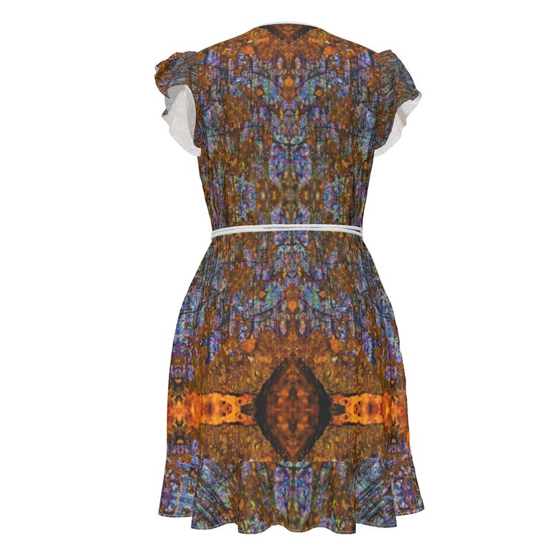 Tea Dress: Skater Dress: Limonite, Iridescent in Bright Sun, Raleigh, North Carolina