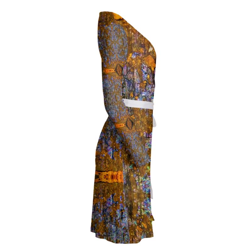 Wrap Dress: Limonite, Iridescent in Bright Sun, Raleigh, North Carolina