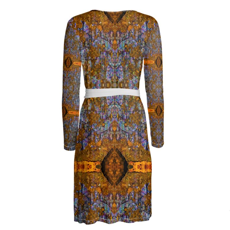 Wrap Dress: Limonite, Iridescent in Bright Sun, Raleigh, North Carolina