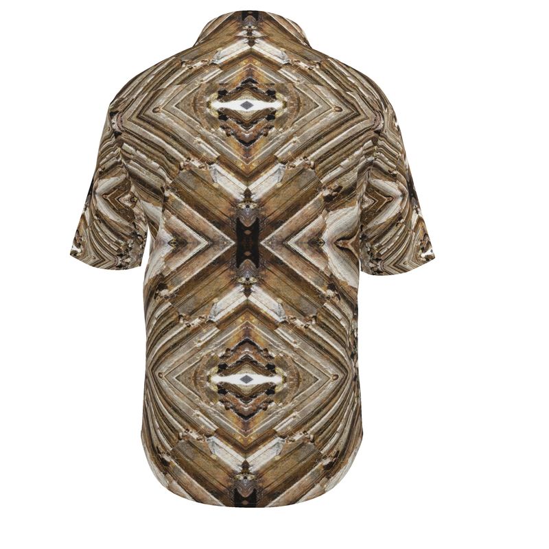 Mens Short Sleeve Shirt: Limonite pseudo after Pyrite, Raleigh, North Carolina