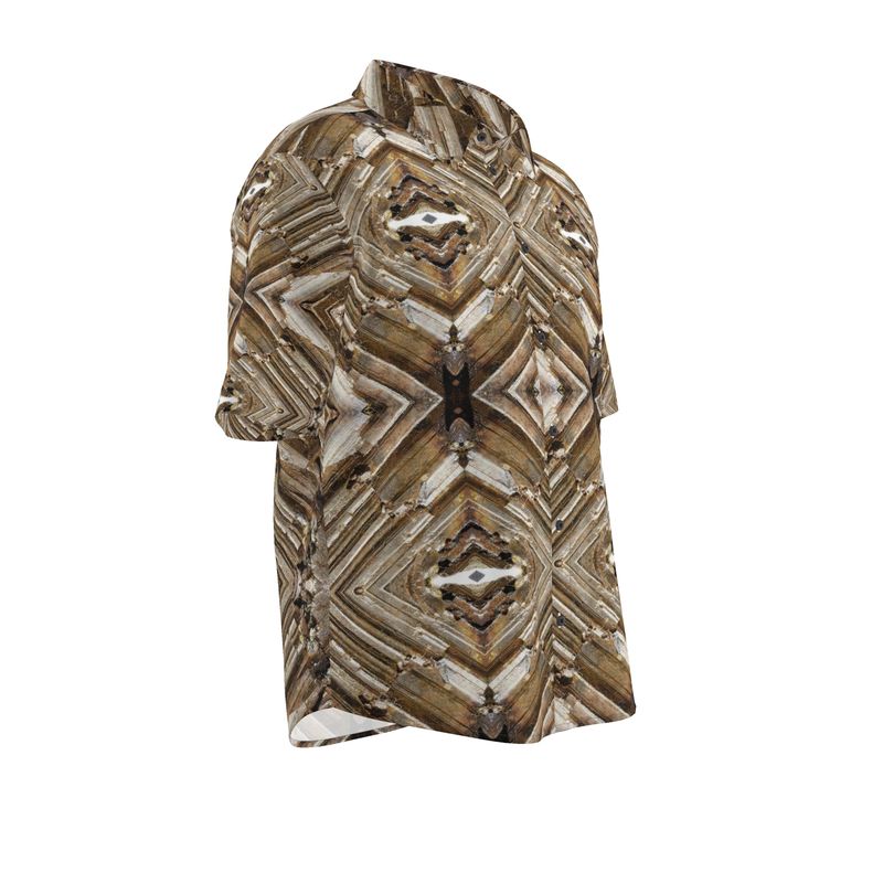 Mens Short Sleeve Shirt: Limonite pseudo after Pyrite, Raleigh, North Carolina
