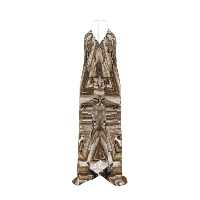 Halterneck backless dress: Limonite pseudo after Pyrite, Raleigh, North Carolina