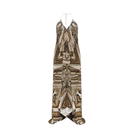Halterneck backless dress: Limonite pseudo after Pyrite, Raleigh, North Carolina