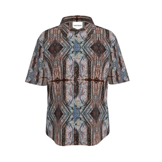 Mens Short Sleeve Shirt: Limonite pseudomorph Pyrite, Raleigh, NC