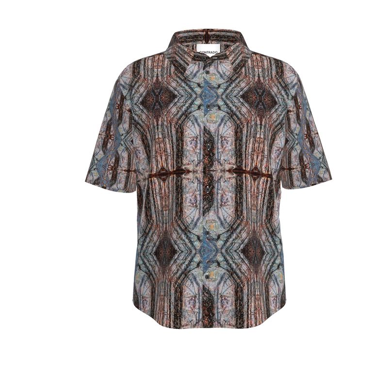 Mens Short Sleeve Shirt: Limonite pseudomorph Pyrite, Raleigh, NC