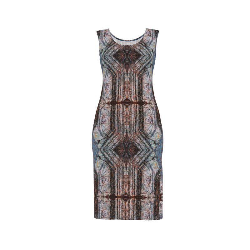 Bodycon Dress: Limonite pseudo Pyrite, Iridescent, Raleigh, North Carolina