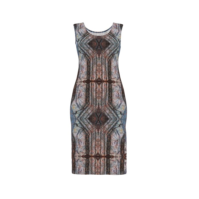 Bodycon Dress: Limonite pseudo Pyrite, Iridescent, Raleigh, North Carolina