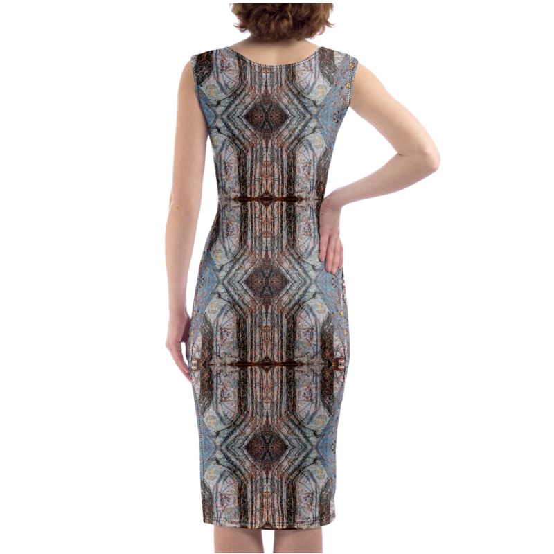 Bodycon Dress: Limonite pseudo Pyrite, Iridescent, Raleigh, North Carolina